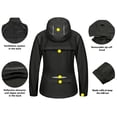 thumbnail image 6 of Little Donkey Andy Women's Quick-Dry Running Jacket UPF 50+ Cycling Jacket with Detachable Sleeves and Hood Size S, 6 of 7