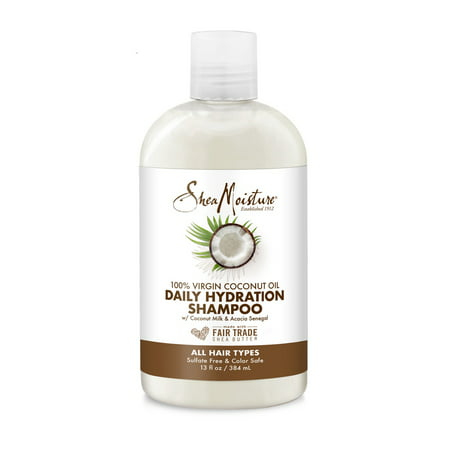 SheaMoisture 100% Virgin Coconut Oil Daily Hydration Shampoo, 13