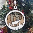 thumbnail image 1 of Decoración Colgante de Madera de Navidad Xihbxyly, 1 of 3