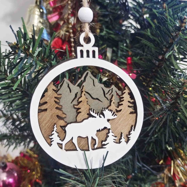 Decoración Colgante de Madera de Navidad Xihbxyly