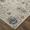 thumbnail image 3 of Feizy Kaia Transitional Floral & Botanical, Ivory/Orange/Blue, 2' x 3' Accent Rug Sheen Casual Damask Floor Rug for Living room Bedroom, 3 of 8