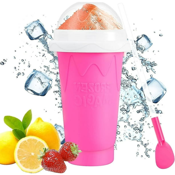 Cup Slushie Cup, Quick Frozen Magic Squeeze Cup, Double Layer Squeeze Slushy Maker Cup, For Kids Ho