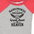 thumbnail image 4 of Inktastic Handpicked for Earth by My Great Aunt in Heaven Boys or Girls Baby Bodysuit, 4 of 5