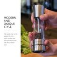 thumbnail image 2 of Cole & Mason Mason Derwent Carbon Stainless Steel Salt Mill, 2 of 7