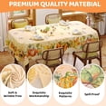thumbnail image 6 of Fall Tablecloth Rectangle 60x84 Inch, Autumn Thanksgiving Harvest Orange Pumpkin Table Cloth Washable Spillproof Table Cover for Halloween Party, Picnic & Dinner Decor, 6 of 6