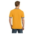 thumbnail image 2 of Port & Company Men's Core Cotton Ringer Classic Soft T-Shirt Gold/ Royal Large, 2 of 4