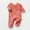 Red, variant on lulshou Baby Romper Male and Female Babies Bodysuit Keep Warm Button Solid Jumpsuit on Clearance