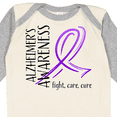 thumbnail image 4 of Inktastic Alzheimers Awareness- Fight, care, cure Boys or Girls Long Sleeve Baby Bodysuit, 4 of 5