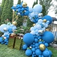 thumbnail image 2 of Gecter 110 Pcs Blue Balloon Garland Kit, 5-18'' Rubber Balloons for Baby Shower & Birthday Decor, 2 of 16
