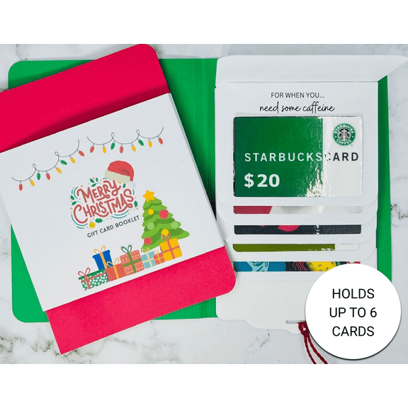 Christmas Waterfall Gift Card Booklet (Red Booklet)