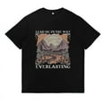 thumbnail image 2 of Womens Christian Psalms Graphic Tees Bible Verse Print T Shirts Casual Tops for Daily Outfits Black,L, 2 of 6