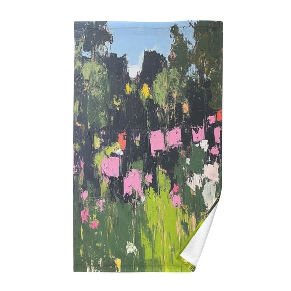 Colorful Forest SceneBath Towel 100% Cotton Soft Thick High Absorbency Hand Face Towel Single Pack 16x28in