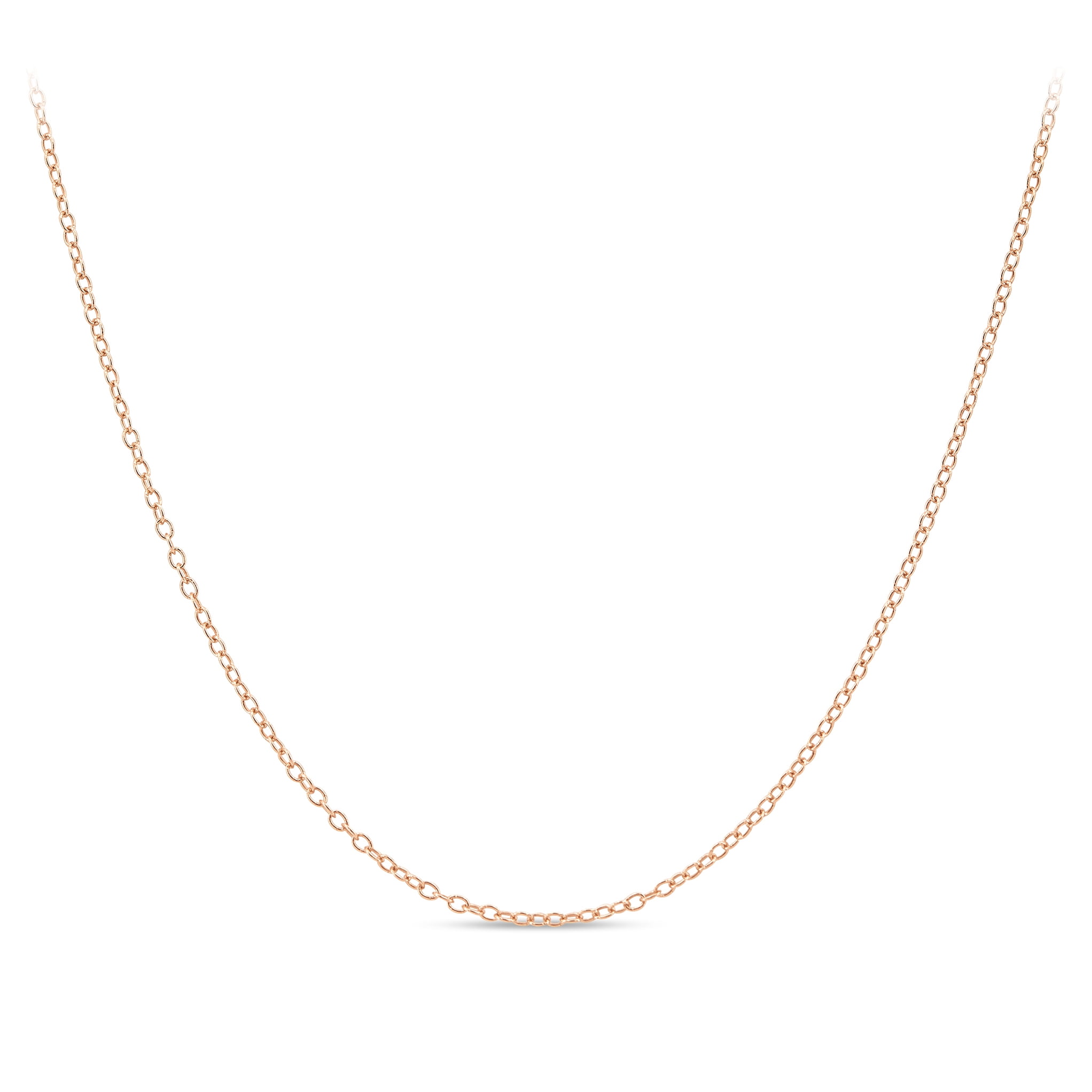Cable Chain Necklace Sterling Silver 