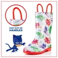 thumbnail image 5 of PJ Masks boys Character Printed Waterproof Easy-On Handles PVC Rain Boots - Size 8 Toddler, 5 of 6