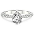 thumbnail image 3 of 3 Carat IGI Certified Pear Shape Lab Grown Diamond Engagement Ring | 14K White Gold | Etienne Secret Halo Lab Diamond Ring | FG-VS1-VS2 Quality Friendly Diamonds, 3 of 5