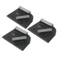 thumbnail image 1 of Bloque De Pulido De Diamante, Resistencia Al Desgaste Zapatos De Pulido De Diamante Acero De aleación De Superficie Lisa 3 Piezas Para Piso De Pintura, 1 of 7