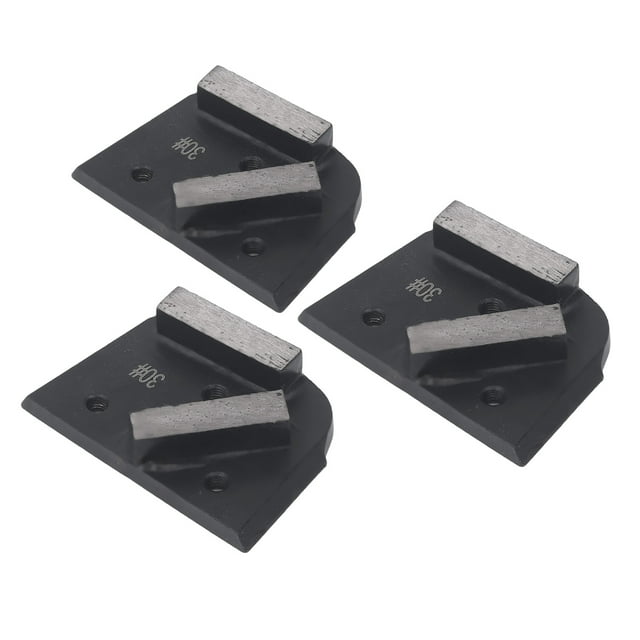 Bloque De Pulido De Diamante, Resistencia Al Desgaste Zapatos De Pulido De Diamante Acero De aleación De Superficie Lisa 3 Piezas Para Piso De Pintura