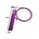 thumbnail image 2 of Cuerda de saltar ajustable de velocidad con mango de aleación de aluminio y rodamiento de bolas, cuerda de ejercicio antienredos, color morado, 2 of 5