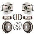 thumbnail image 1 of Transit Auto Rear Wheel Cylinders and Drum & Shoes Hub Bearing Assembly Kit (8Pc) for Car 2003 Saturn Ion 4-Wheel ABS with 4 Lug Wheels - Left Right Side (Driver Passenger) K7D-101344, 1 of 11