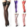 thumbnail image 5 of Douhoow Summer Women Lace Socks Thigh High Stockings See Through Socks, 5 of 5