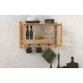 thumbnail image 5 of Closetmaid 10000-02529 Bamboo 24" Wide Wall Mounted Display Shelf - Brown, 5 of 5
