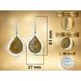 thumbnail image 4 of Vibrant Two-Tone Mother of Pearl Shell Rain Droplets Earrings, 4 of 9
