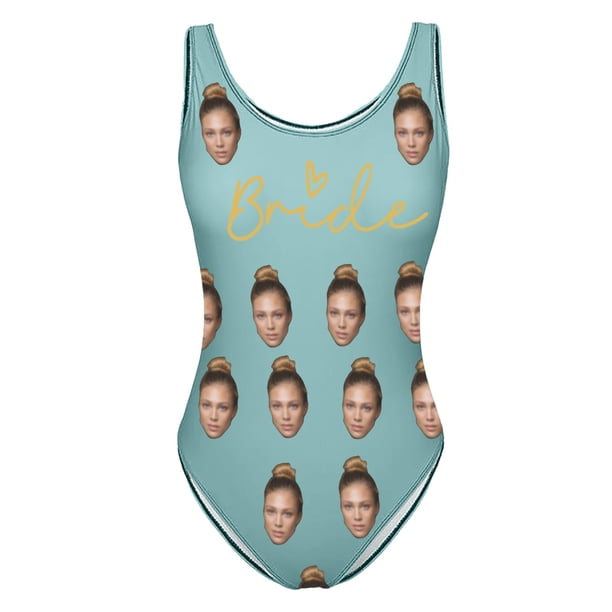 MKLEKYY Trajes De Baño Mujer Women Fashion Diy Letter Print Piece Swimsuit Sexy Bikini Swimwear Bathing Sleeveless Backless Swimsuit 294