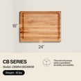thumbnail image 2 of John Boos CB Reversible Wood Cutting Board with Juice Groove, Maple, 2 of 9