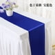 thumbnail image 1 of Nvzi Bandera de mesa Ding de color sólido de seda con borde de bloqueo de alta densidad, mantel de boda, decoración, bandera de mesa simple (azul oscuro), 1 of 5