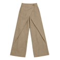 thumbnail image 4 of JUUNthy Womens Cross Front Palazzo Pants, Loose with Pockets Wide Leg High Waist 2026 Casual Fashion Vacation Pants Burgundy 2XL, 4 of 11