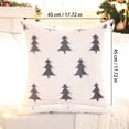 thumbnail image 2 of LSLXA Christmas Tree Pillow Covers Winter Woven Plush Breathable Throw Pillow Covers 18 X 18 Pillow Covers For Sofa Bed Living Room Home Decor, 2 of 4