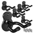 thumbnail image 1 of Guitar Wall Mount Hanger, 6 Pack Guitar Hanger for Wall, Metal Guitar Holder Rack Stand for Basses, Electric Guitar, 1 of 5