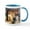 White/Blue Inside, variant on CafePress - Grey Wolf Mugs - 11 oz Ceramic Mug - Novelty Coffee Tea Cup