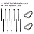 thumbnail image 3 of (10 Pack) Marker Pen Tips/Nibs for Remarkable 2 Stylus Replacement Nibs/Tips Soft (Black), 3 of 9