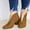 S-Brown, variant on Kcodviy Women's Winter Thick Soled S Boots for Women and Fleece High Top Women Boots Low Heel Leather Ankle Boots Warm and Womens Lug Sole Platform Boots Comfortable Shoes