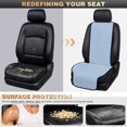 thumbnail image 5 of Uorisanigo Sky Blue Car Seat Covers Quilted 2‑Pack Front Car Seat Pads Automotive Seat Cushions Non‑Slip Backing Car Seat Protectors Universal for SUV Truck Sedan Van Easy to Install, 5 of 7