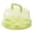 Green, variant on Heightened Cake Box with Double Handles and Cake Pad, Portable Food Container for Bakery, Large Capacity Cake Carrier, Reusable Pastry Storage Box, White