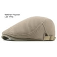 thumbnail image 4 of Men Breathable Mesh Summer Hat Adjustable Newsboy Beret Ivy Cap Cabbie Flat Cap, 4 of 7