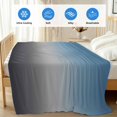 thumbnail image 4 of Grey Ombre Cooling Blanket,Lightweight Breathable Summer Throw Blanket with Double Sided Cold Effect,Navy Blue Gray Gradient Modern Abstract Art Picnic Blankets Bed Sheet for Hot Sleepers 30"x40", 4 of 8