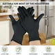 thumbnail image 4 of Guantes de nitrilo, 100 unidades, guantes desechables de nitrilo negros, pequeños brillar  Electrónica, 4 of 5