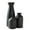 Black, variant on Tyeign Modern Ceramic Vase Set 3 Pc, Matte Black Table Centerpiece for Fresh Or Faux Flowers, Contemporary Living Room Shelf Office Décor, Stable Flat Base, Three-Piece Vase Ornaments