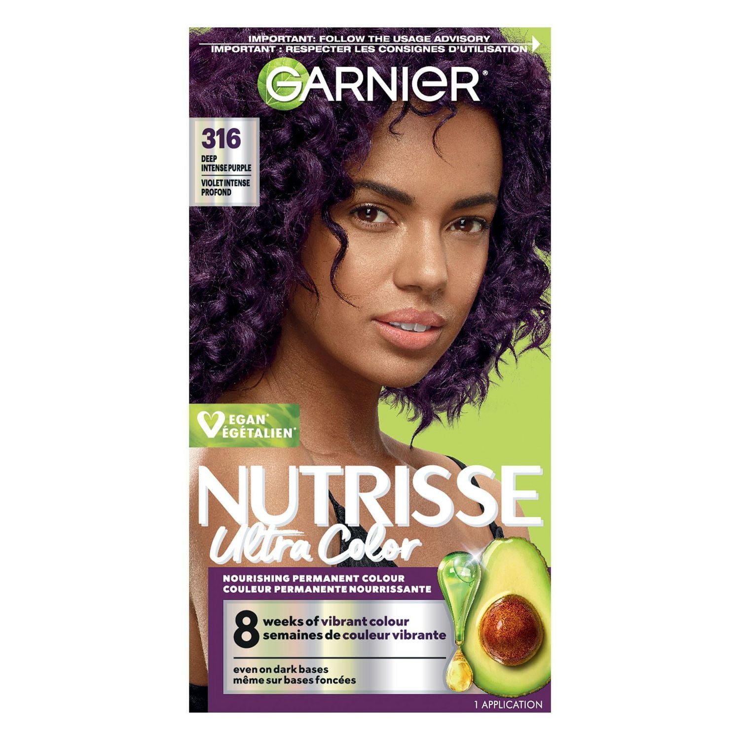 Garnier Nutrisse Ultra Color, Coloration Permanente, Couleur Vibrante et de Longue-Durée, 1 unité Coloration Permanente