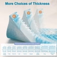 thumbnail image 2 of EDX 3 Inch Egg Crate Mattress Topper with 5-Zone Cooling Gel Memory Foam, Pressure Relief for Back Pain, CertiPUR-US Certified, Twin-XL, 2 of 7