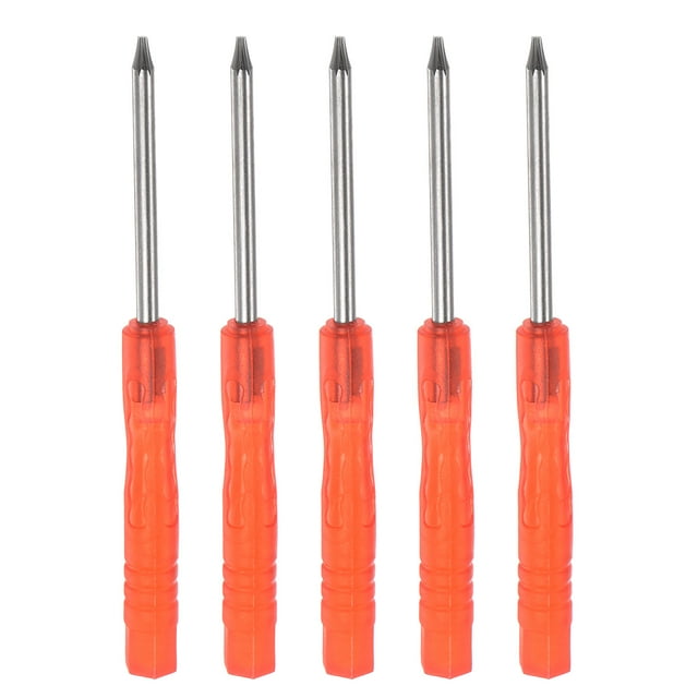 Uxcell Mini Torx Screwdriver T6 Star Head Electronics Repair 5 Pack Red