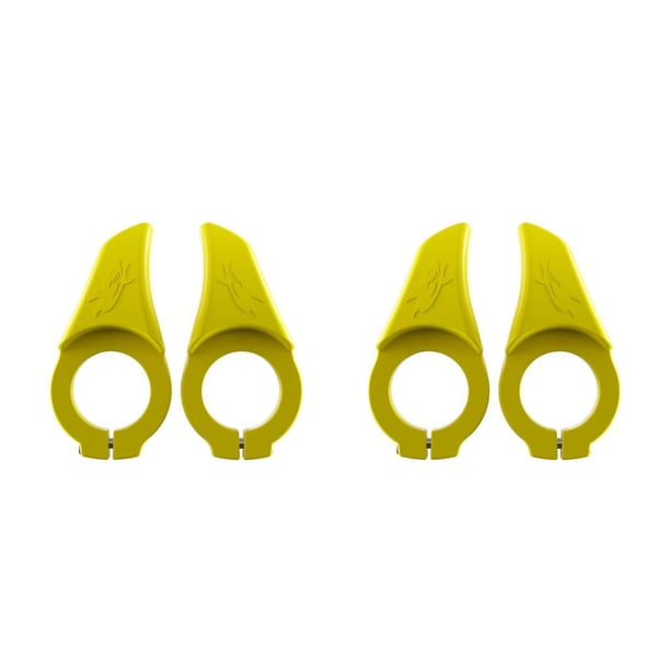 Sonducket 1 par de extremos de manillar de bicicleta de montaña, manillar de bicicleta de montaña, manillar pequeño vertical, accesorios para Amarillo 2piezas