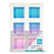 PEN+GEAR Glass Refrigerator Magnets, Gradient Color, 6 Count