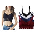 thumbnail image 1 of Brasier Tipo Sin Aro Encaje Sujetador Top Para Mujer 4 Pcs, 1 of 8