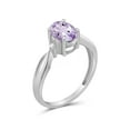thumbnail image 2 of JewelersClub Pink Amethyst Ring Birthstone Jewelry – 1.00 Carat Pink Amethyst 0.925 Sterling Silver Ring Jewelry with White Diamond Accent – Gemstone Rings with Hypoallergenic 0.925 Sterling Silver, 2 of 4