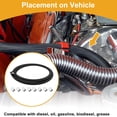 thumbnail image 2 of Kit de línea de combustible Unique Bargains de 5/8" 7.51 pies manguera de vacío manguera de combustible automotriz con 8 abrazaderas 1 juego, 2 of 7