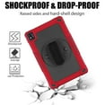 thumbnail image 3 of FIEWESEY for Nokia T20 Tablet Case,Heavy-Duty Shockproof Kids Friendly Hybrid Rugged Protective Case for Nokia T21/TCL Tab Pro 5G(Model: 9198S)/VASTKING KingPad M10 10.36 inch Tablet(Red/Black), 3 of 6